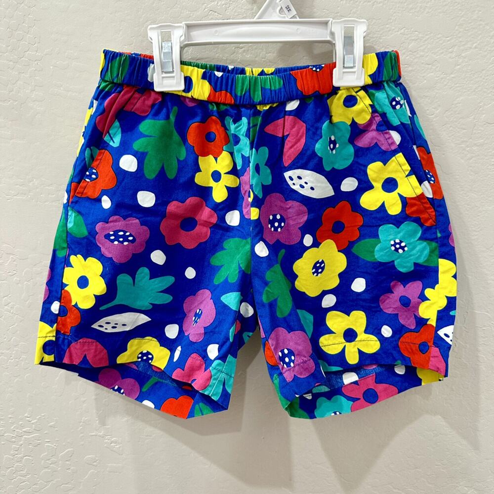 Hanna Andersson Bright Blue Floral Shorts